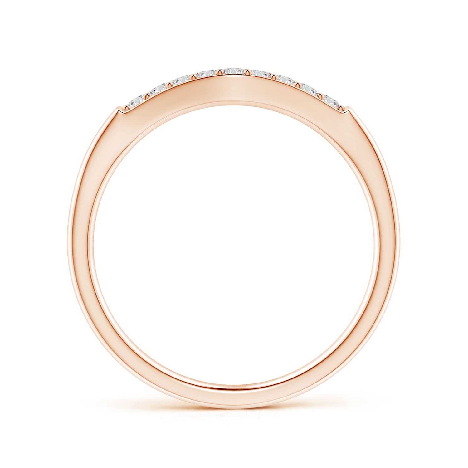 H, SI2 / 0.1 CT / 14 KT Rose Gold