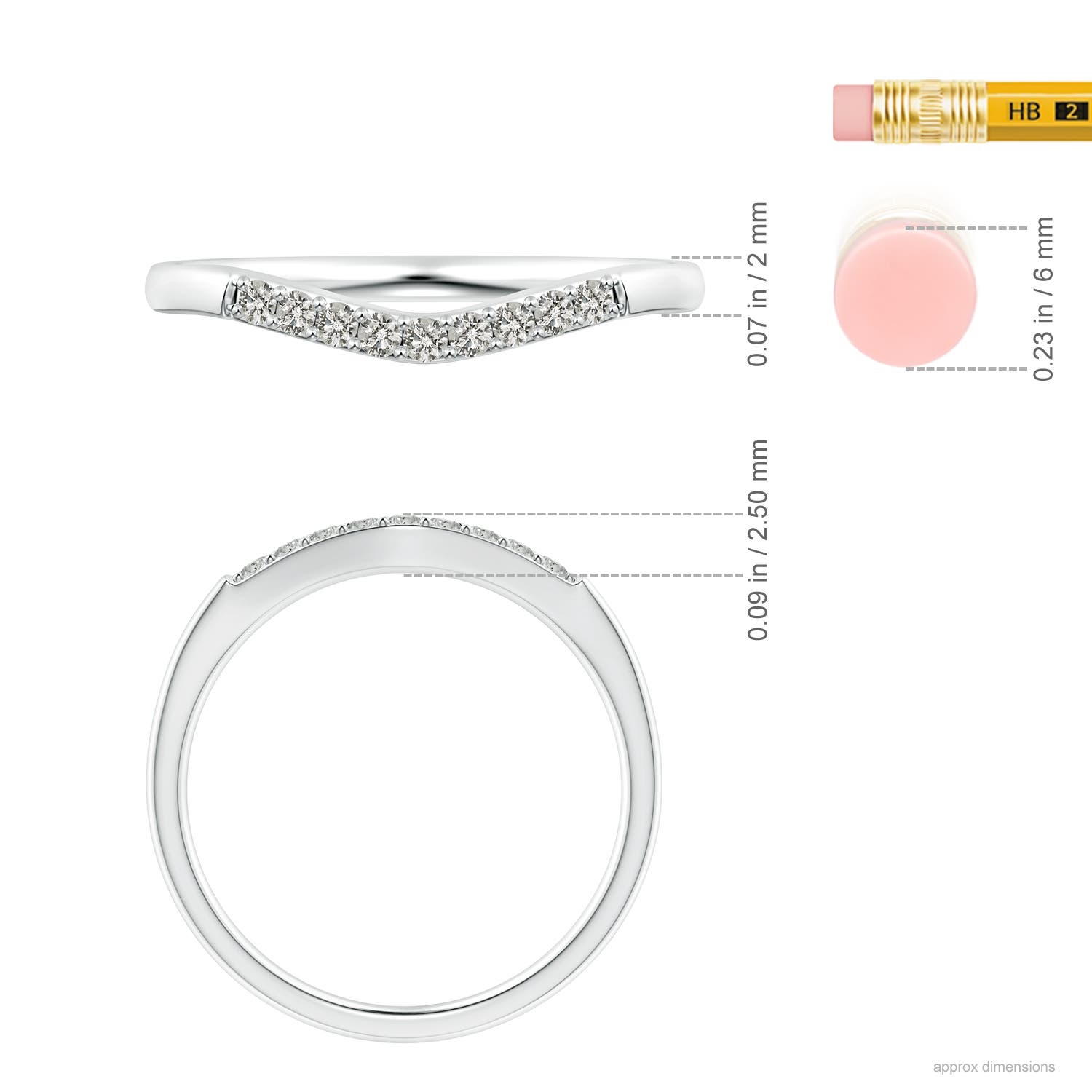 J I2 / 0.1 CT / 14 KT White Gold