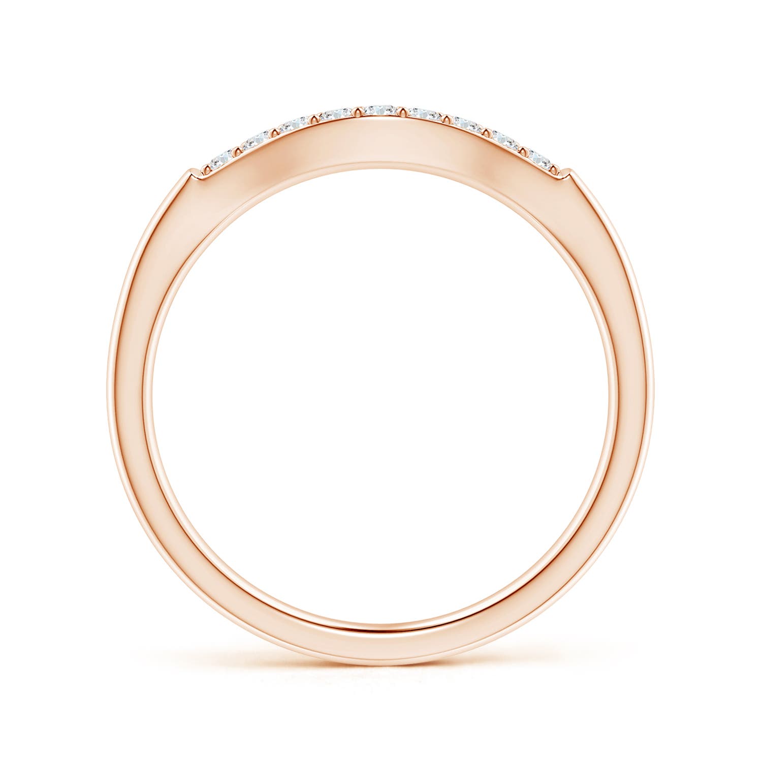 G-H VS / 0.13 CT / 14 KT Rose Gold