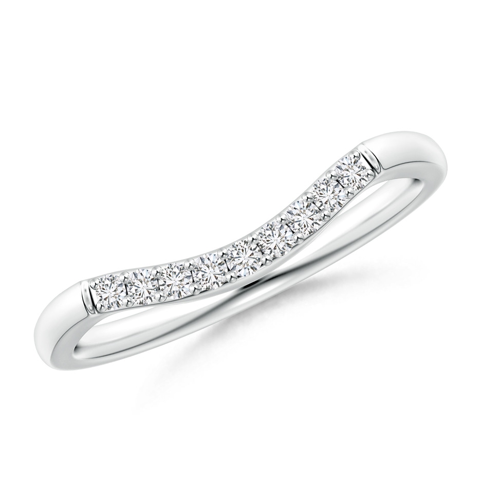 1.5mm HSI2 Classic Diamond Curved Comfort Fit Wedding Band For Her in P950 Platinum 