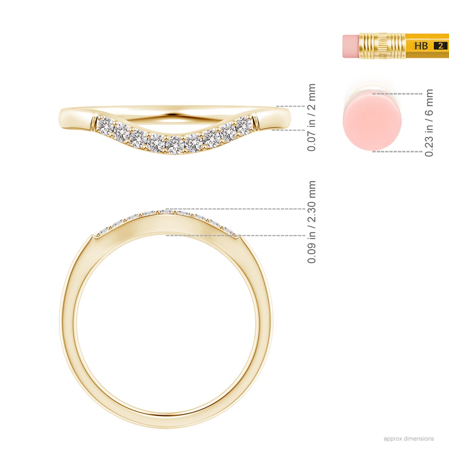 I I1 / 0.13 CT / 14 KT Yellow Gold