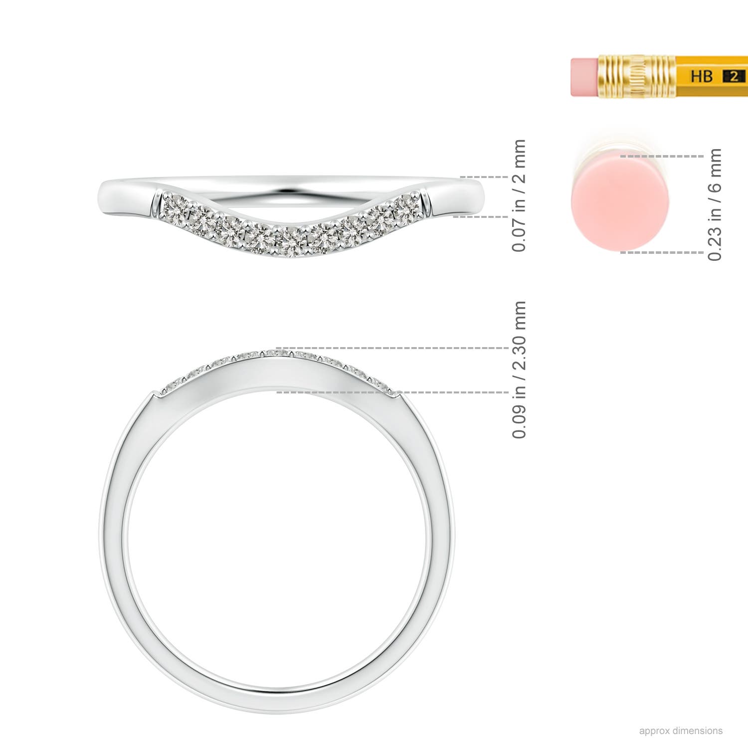 J I2 / 0.13 CT / 14 KT White Gold