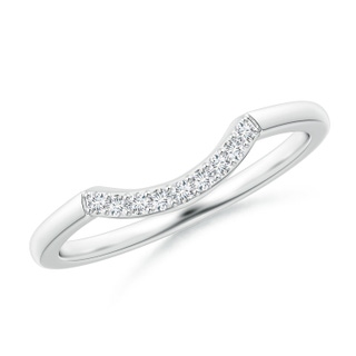1.2mm GVS2 Diamond Curved Comfort Fit Wedding Band in P950 Platinum