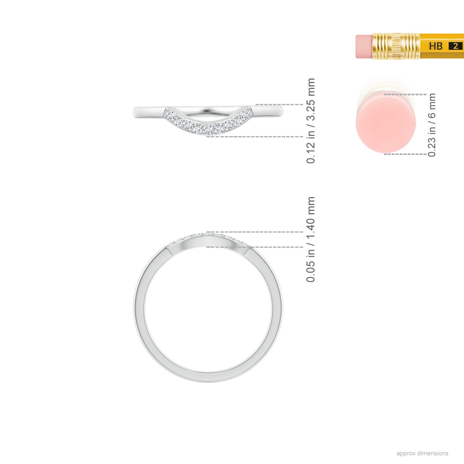 G, VS2 / 0.07 CT / 14 KT White Gold