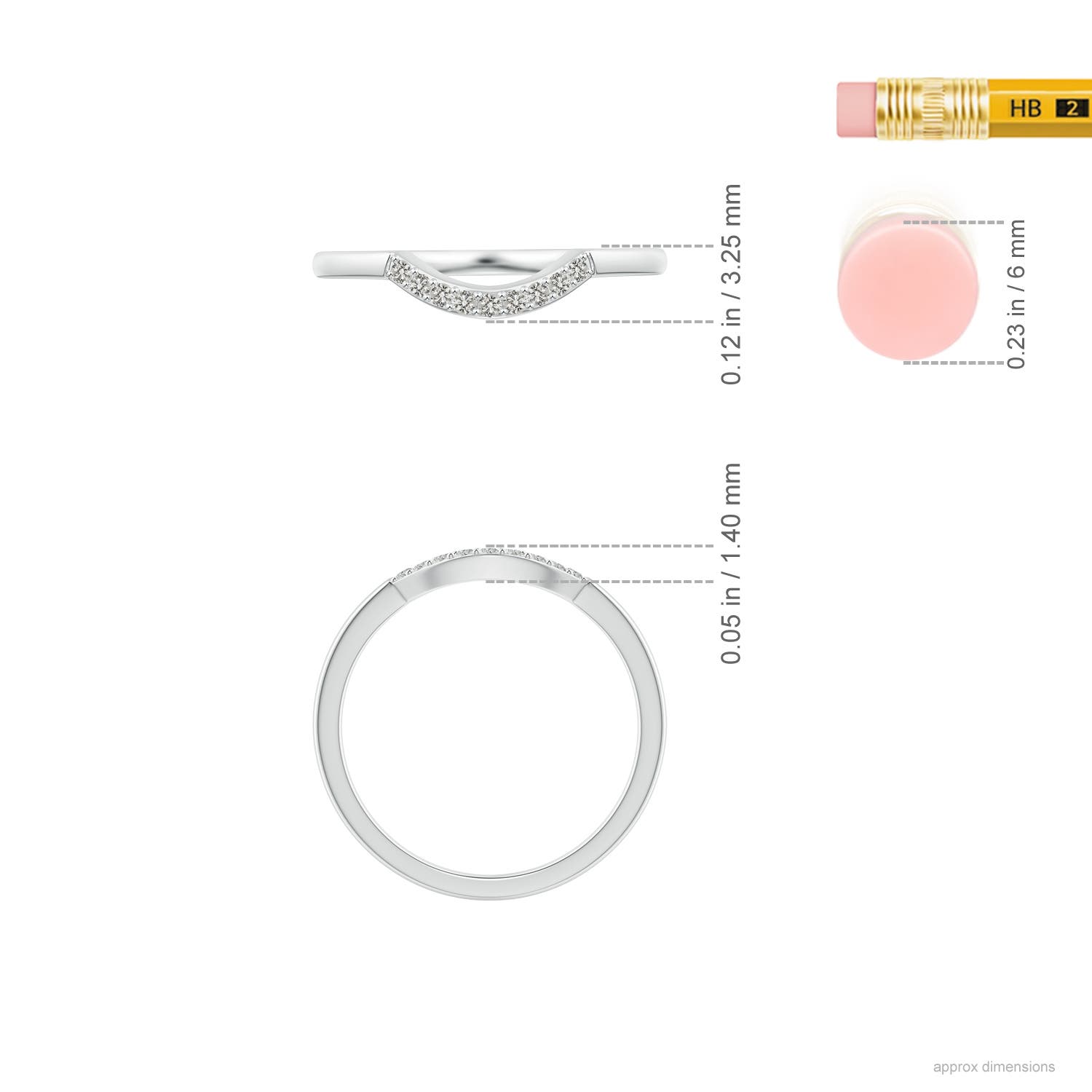 K, I3 / 0.07 CT / 14 KT White Gold