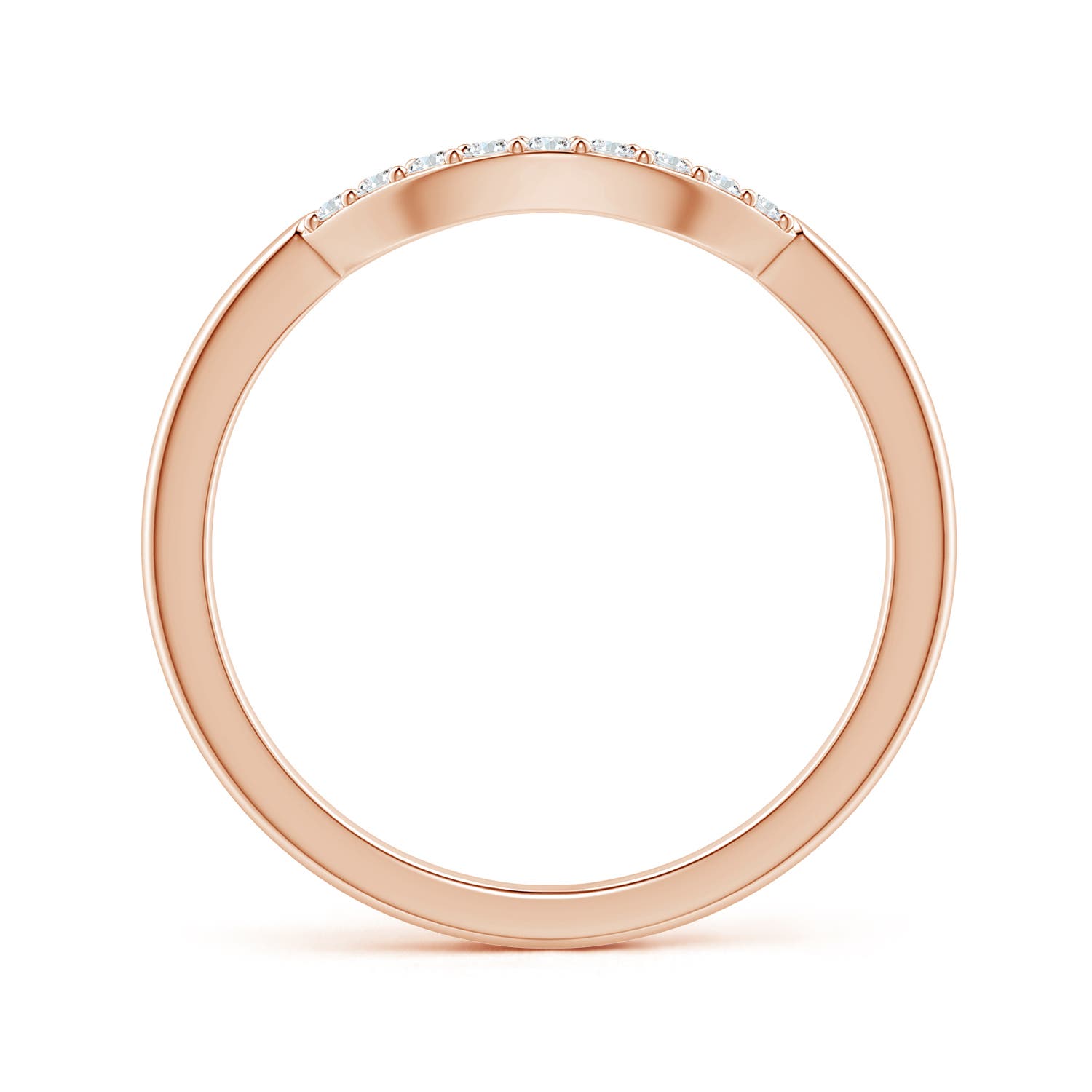 G, VS2 / 0.11 CT / 14 KT Rose Gold