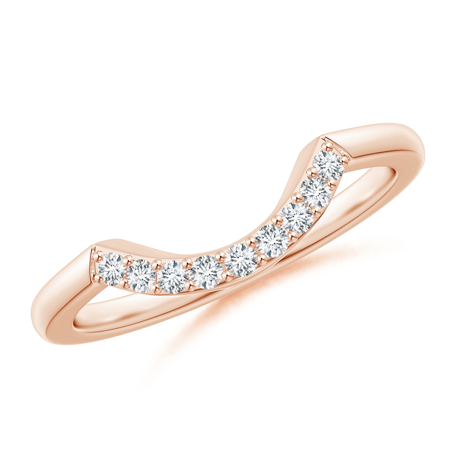 G, VS2 / 0.13 CT / 14 KT Rose Gold