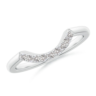 1.5mm IJI1I2 Diamond Curved Comfort Fit Wedding Band in P950 Platinum