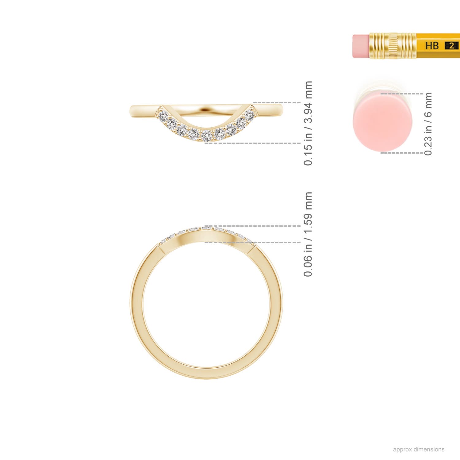 I-J, I1-I2 / 0.13 CT / 14 KT Yellow Gold