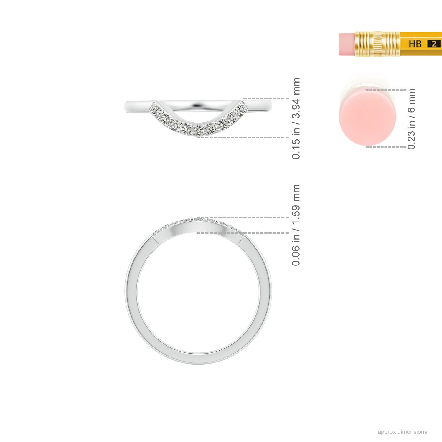 K, I3 / 0.13 CT / 14 KT White Gold