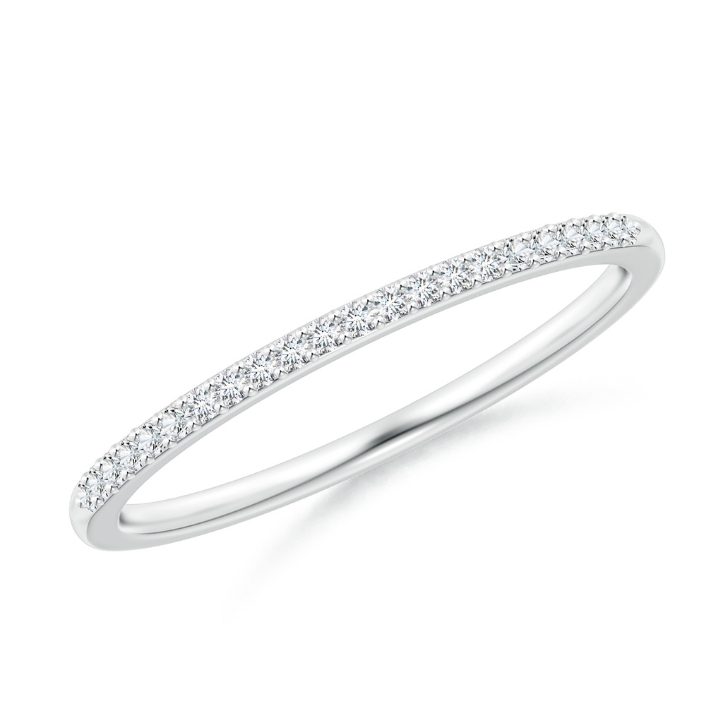 1.1mm GVS2 Prong-Set Classic Diamond Wedding Band in White Gold 