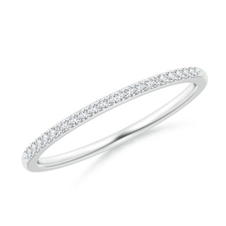 1.1mm GVS2 Prong-Set Classic Diamond Wedding Band in White Gold