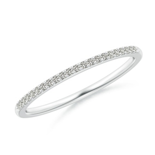 1.1mm KI3 Prong-Set Classic Diamond Wedding Band in White Gold