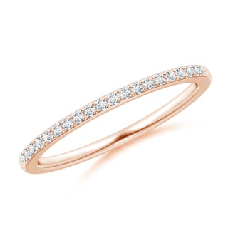 1.2mm GVS2 Prong-Set Classic Diamond Wedding Band in Rose Gold