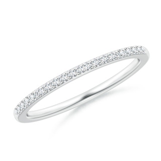 1.2mm GVS2 Prong-Set Classic Diamond Wedding Band in White Gold