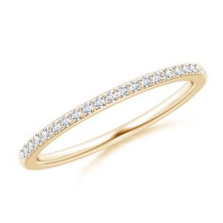 1.2mm GVS2 Prong-Set Classic Diamond Wedding Band in Yellow Gold