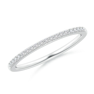 1.2mm HSI2 Prong-Set Classic Diamond Wedding Band in White Gold