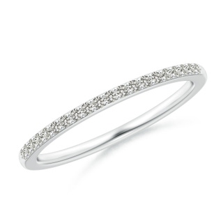 1.2mm KI3 Prong-Set Classic Diamond Wedding Band in White Gold
