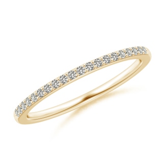 1.2mm KI3 Prong-Set Classic Diamond Wedding Band in Yellow Gold