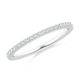 1.3mm GVS2 Prong-Set Classic Diamond Wedding Band in White Gold