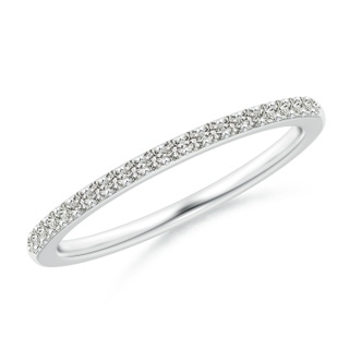 1.3mm KI3 Prong-Set Classic Diamond Wedding Band in White Gold