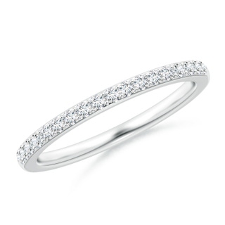 1.4mm GVS2 Prong-Set Classic Diamond Wedding Band in White Gold