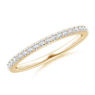 1.4mm GVS2 Prong-Set Classic Diamond Wedding Band in Yellow Gold