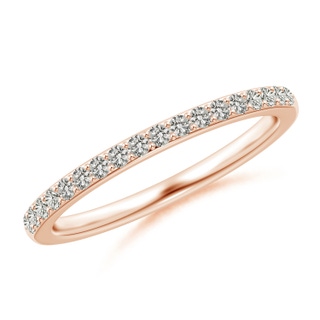 1.4mm KI3 Prong-Set Classic Diamond Wedding Band in Rose Gold