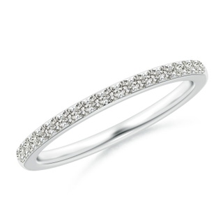 1.4mm KI3 Prong-Set Classic Diamond Wedding Band in White Gold