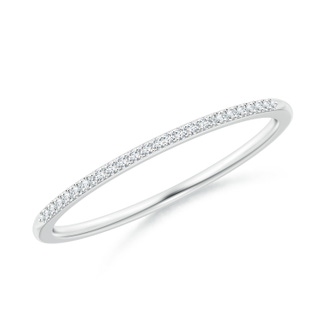 1mm GVS2 Prong-Set Classic Diamond Wedding Band in White Gold