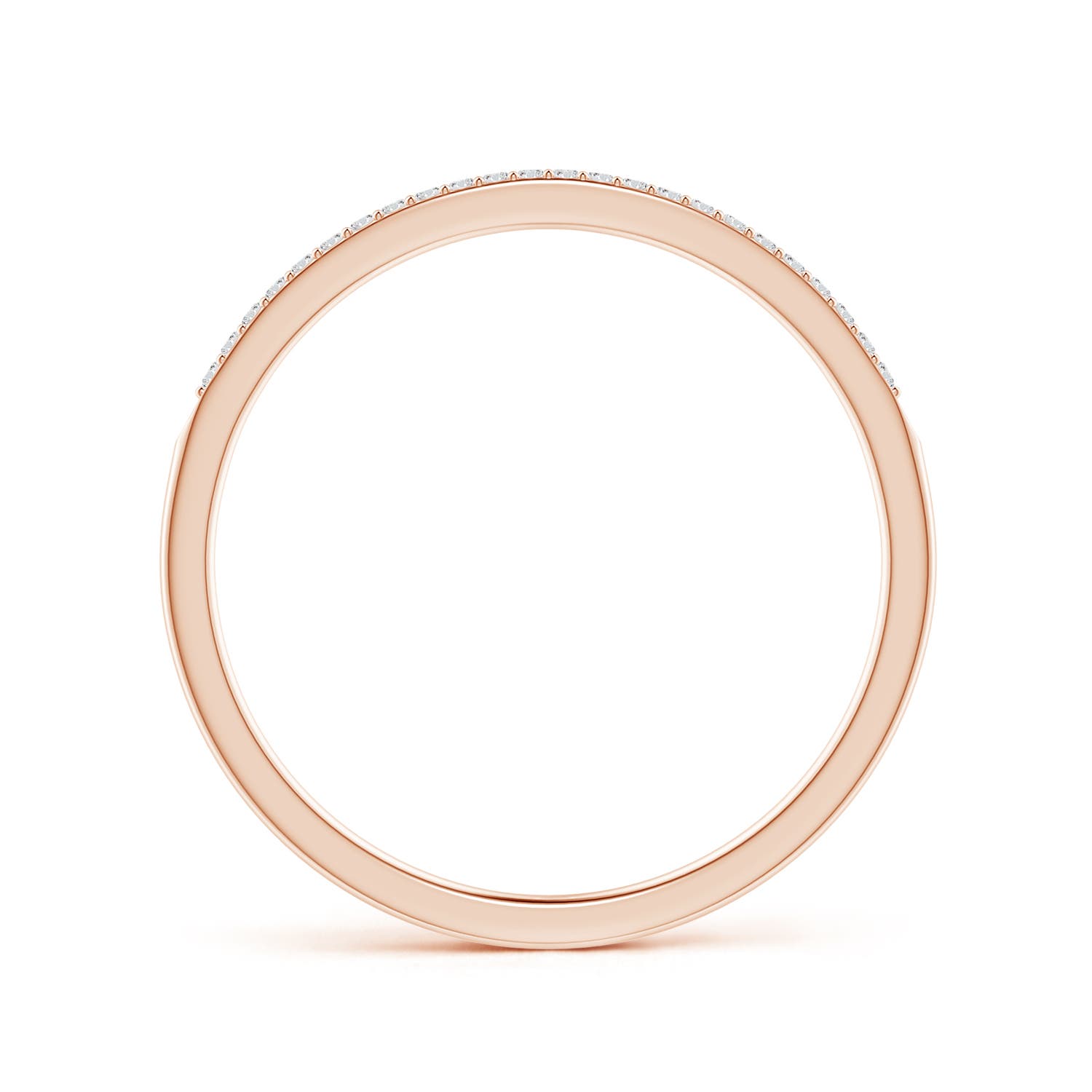 ANGARA Natural 0.12 Ct Prong-Set Diamond Wedding Ring in 14K Solid Gold