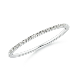 1mm KI3 Prong-Set Classic Diamond Wedding Band in White Gold