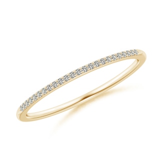 1mm KI3 Prong-Set Classic Diamond Wedding Band in Yellow Gold