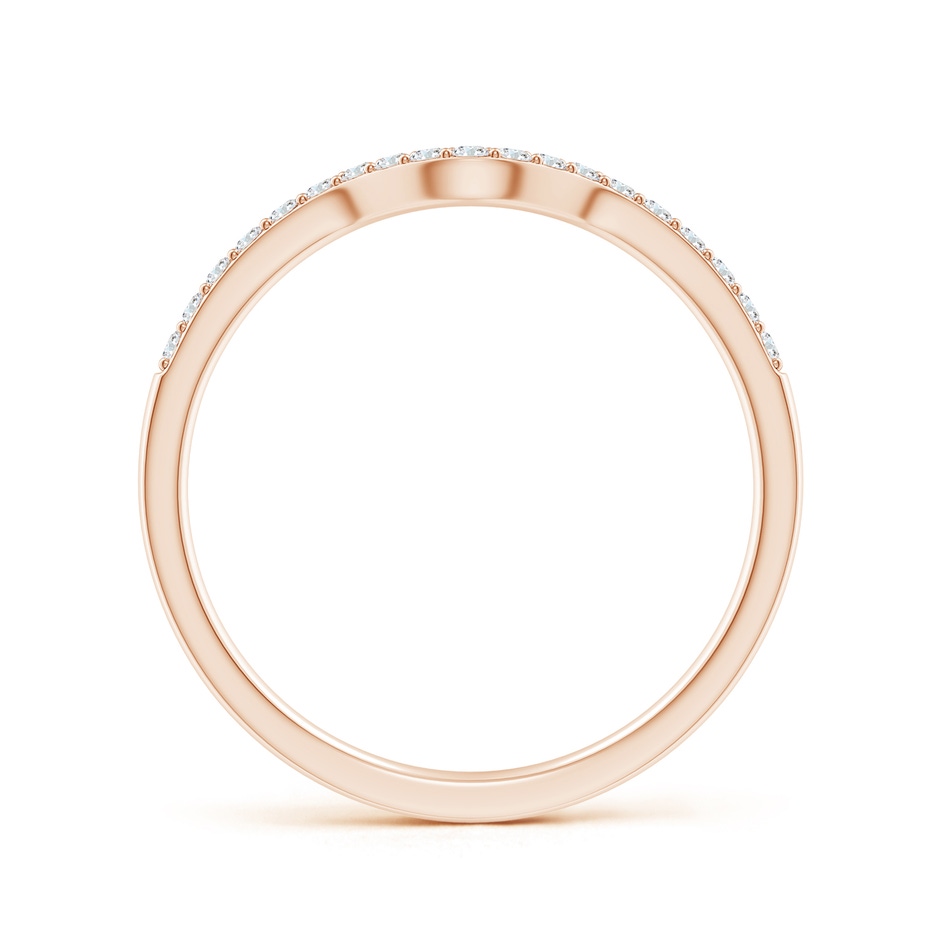 1.2mm GHVS Classic Diamond Curved Comfort Fit Women's Band in 9K Rose Gold product image