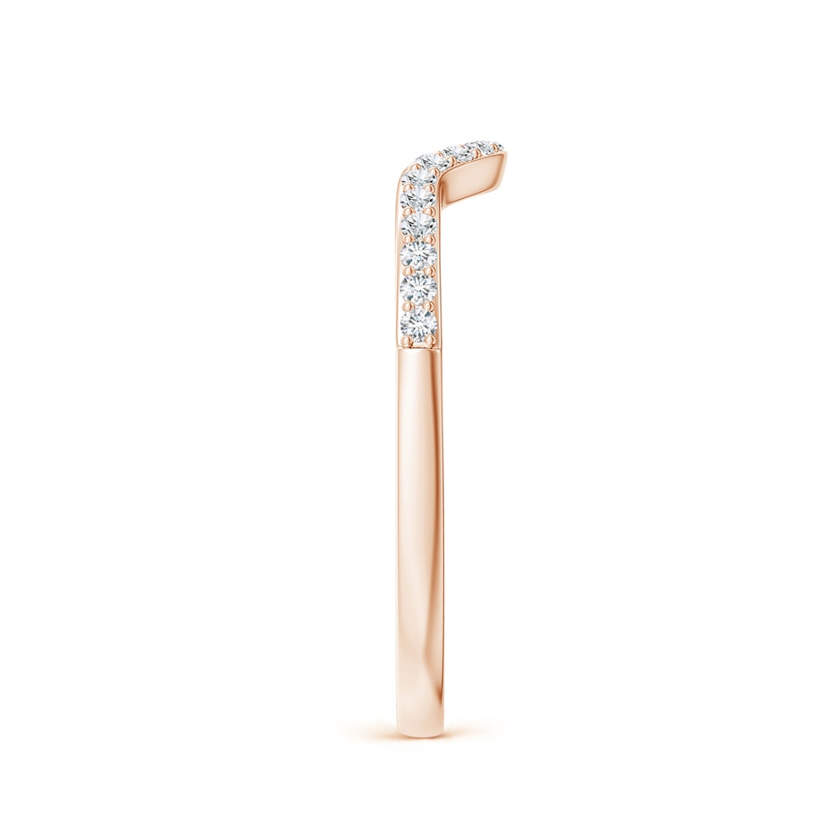 1.2mm GHVS Classic Diamond Curved Comfort Fit Women's Band in 9K Rose Gold product image