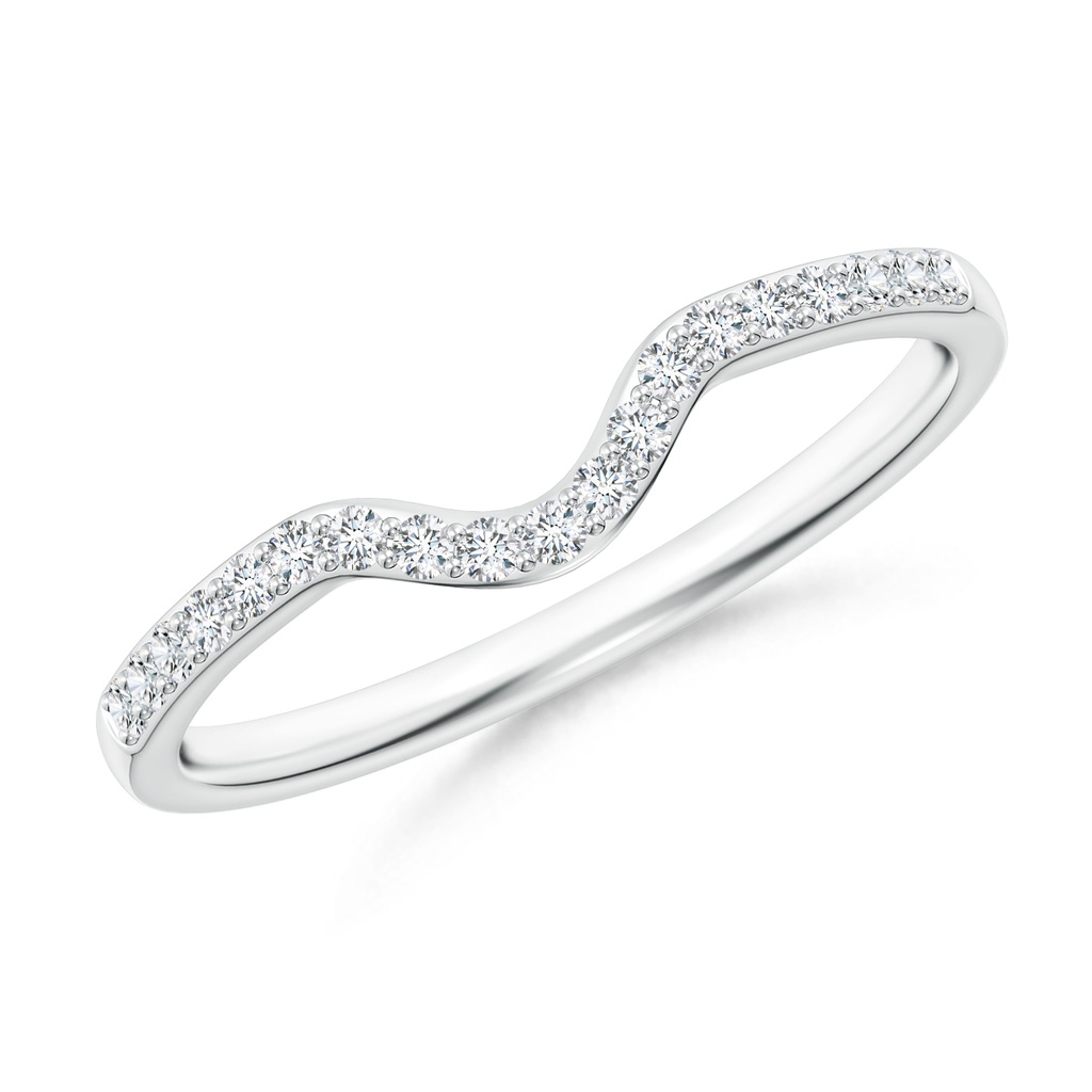 1.2mm GHVS Classic Diamond Curved Comfort Fit Women's Band in P950 Platinum