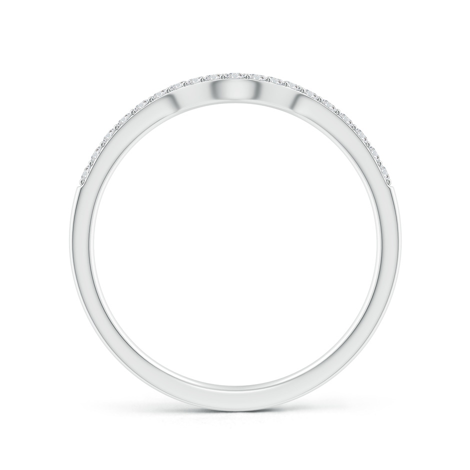 1.2mm HSI2 Classic Diamond Curved Comfort Fit Women's Band in White Gold side-1