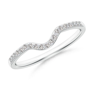 1.2mm II1 Classic Diamond Curved Comfort Fit Women's Band in P950 Platinum