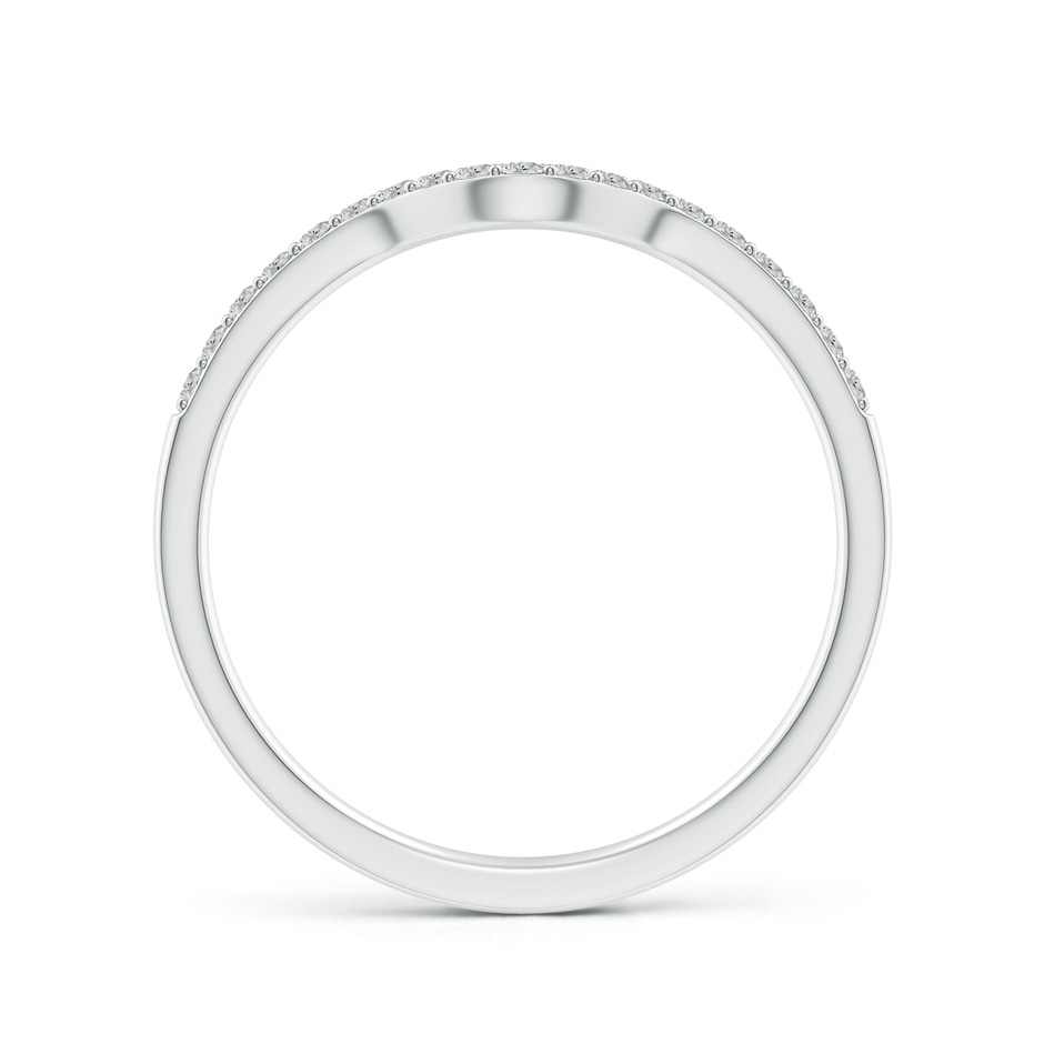 1.2mm JI2 Classic Diamond Curved Comfort Fit Women's Band in White Gold side-1