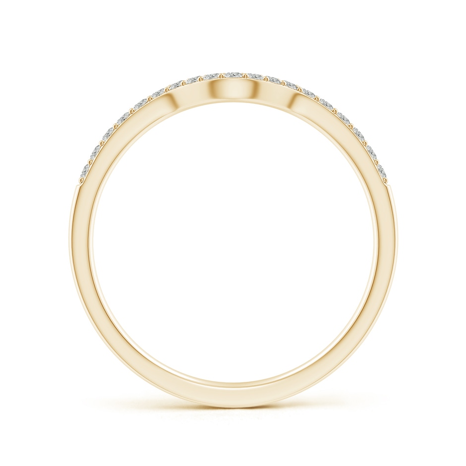 1.2mm JI2 Classic Diamond Curved Comfort Fit Women's Band in Yellow Gold side-1