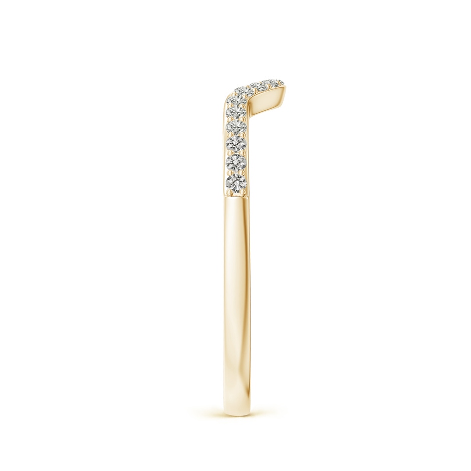 1.2mm JI2 Classic Diamond Curved Comfort Fit Women's Band in Yellow Gold side-2