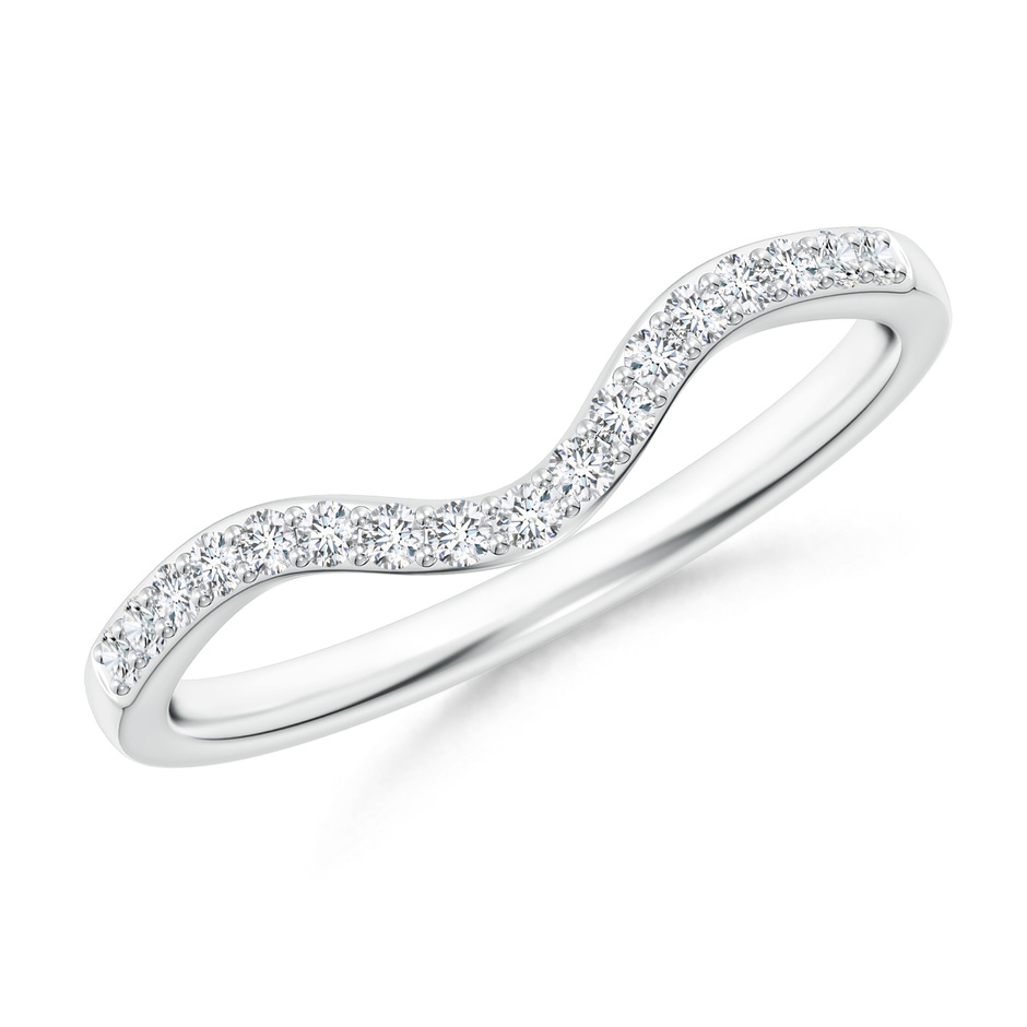 1.3mm GHVS Classic Diamond Curved Comfort Fit Women's Band in P950 Platinum 