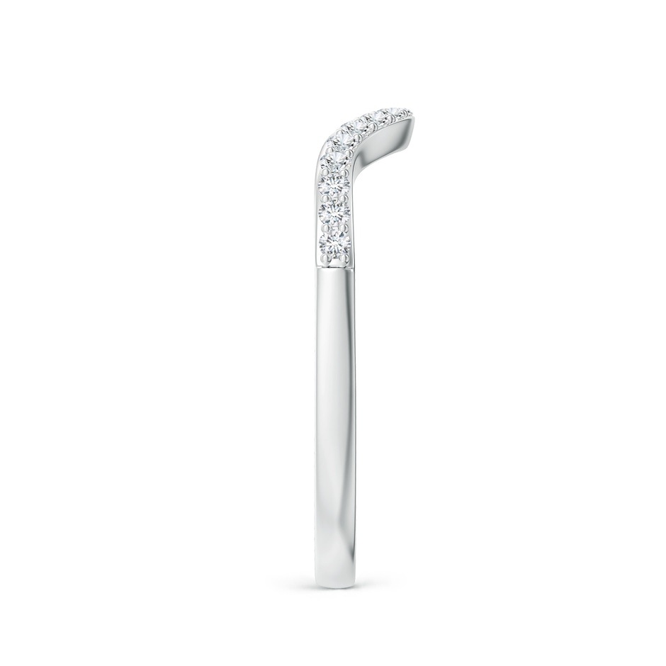 1.3mm GHVS Classic Diamond Curved Comfort Fit Women's Band in P950 Platinum side-2
