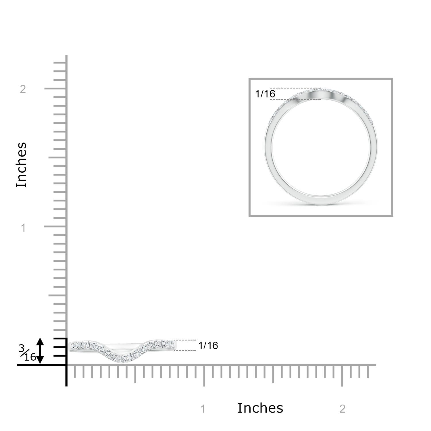 G-H VS / 0.17 CT / 14 KT White Gold