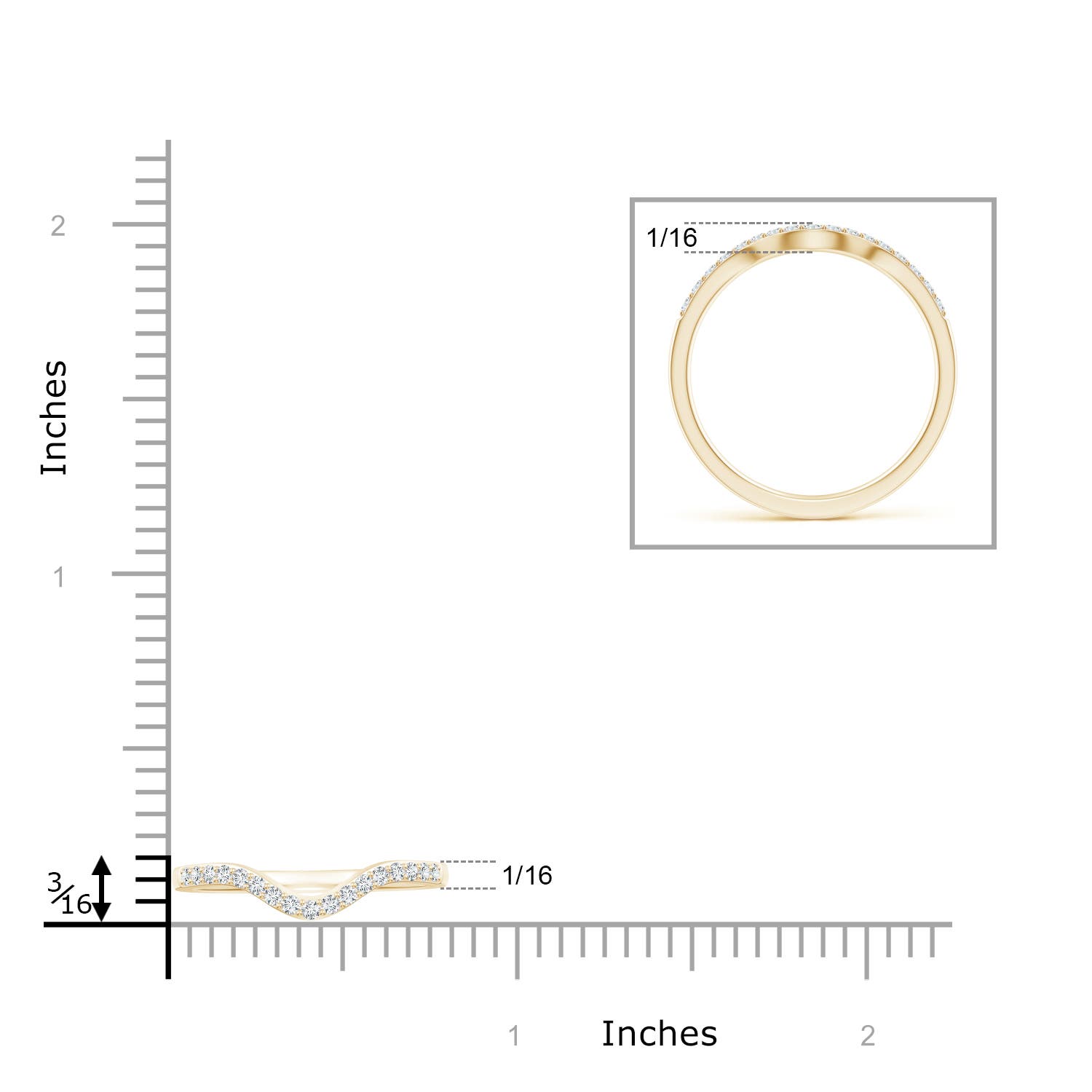 G-H VS / 0.17 CT / 14 KT Yellow Gold