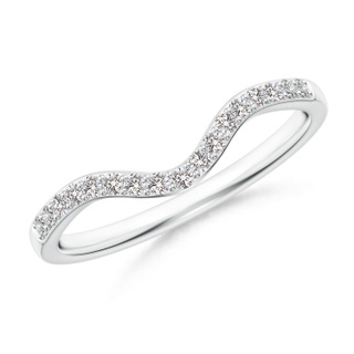 1.3mm II1 Classic Diamond Curved Comfort Fit Women's Band in P950 Platinum