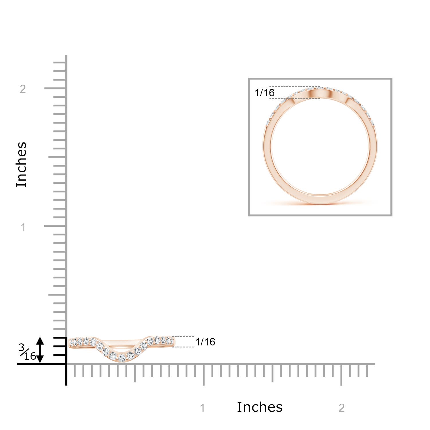 G-H VS / 0.2 CT / 14 KT Rose Gold