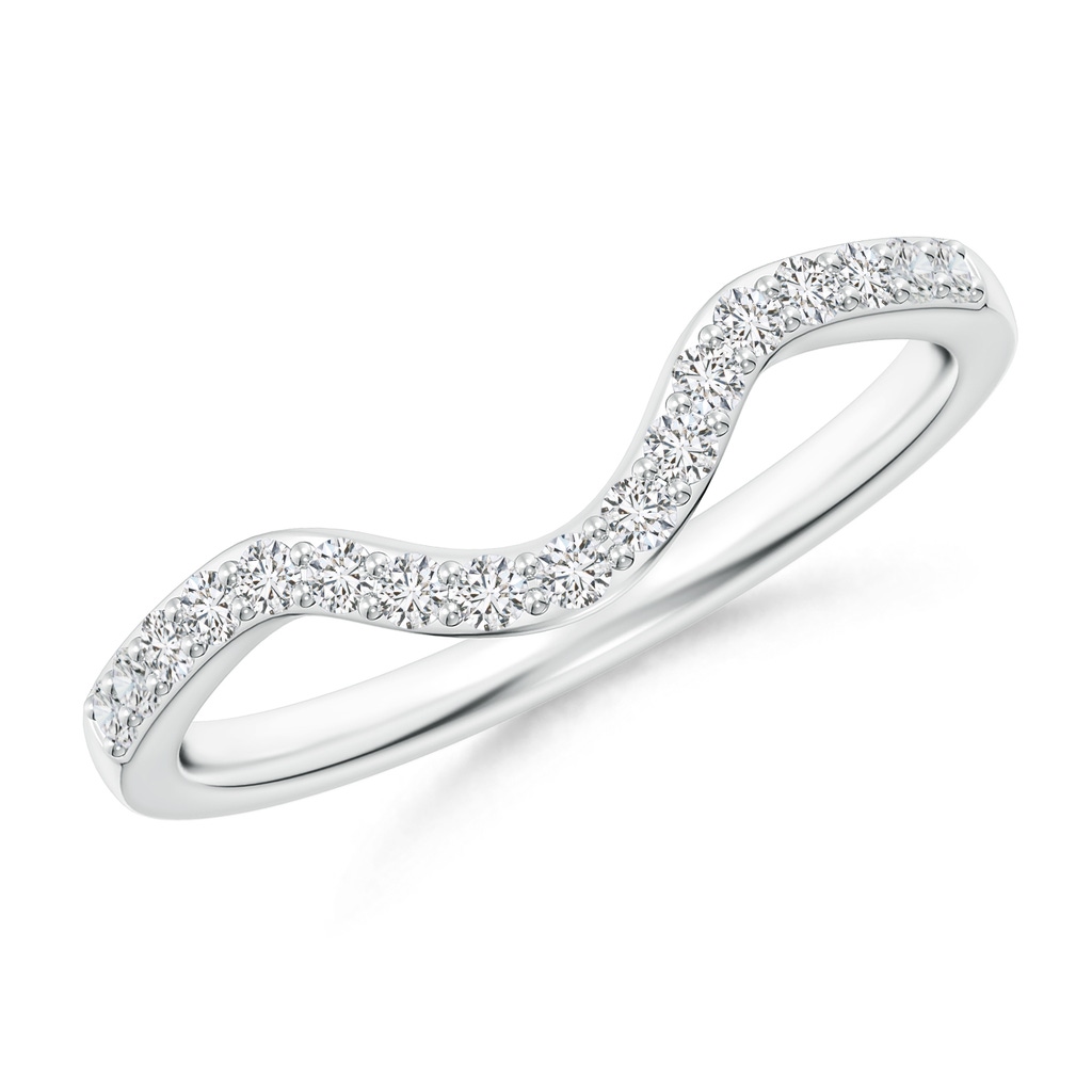 1.4mm HSI2 Classic Diamond Curved Comfort Fit Women's Band in P950 Platinum