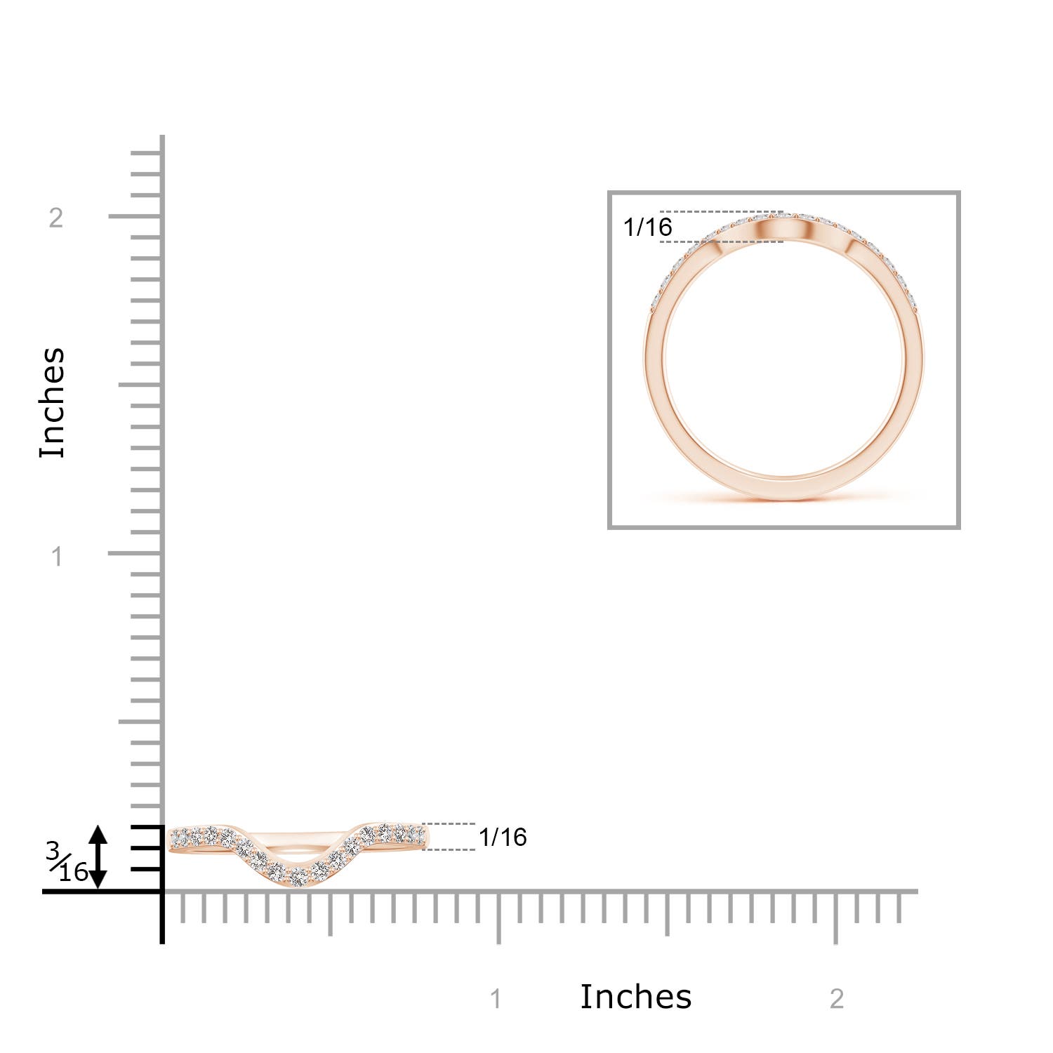 I I1 / 0.2 CT / 14 KT Rose Gold