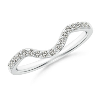 1.4mm JI2 Classic Diamond Curved Comfort Fit Women's Band in P950 Platinum